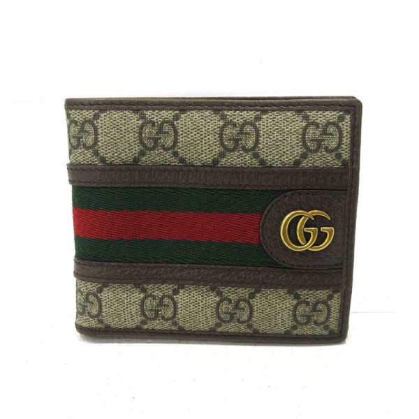 imgrc0089795522 Gucci GG Supreme Bifold Wallet Beige