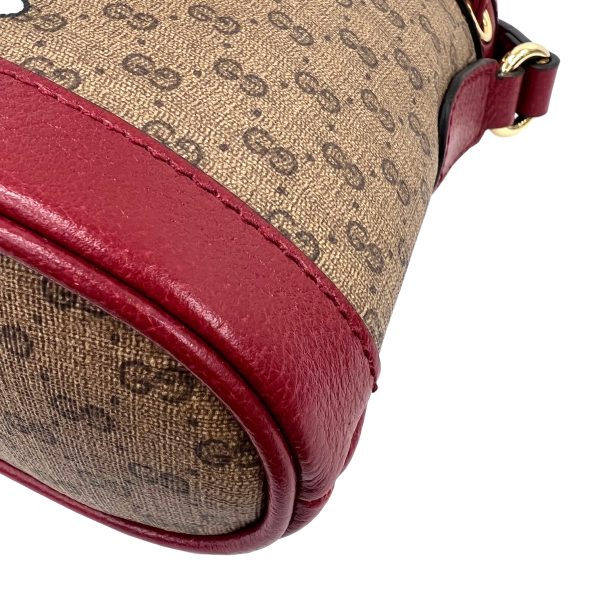 imgrc0089813091 GUCCI Shoulder Bag Crossbody Doraemon GG Supreme Beige Red