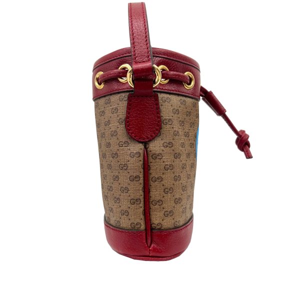 imgrc0089813097 GUCCI Shoulder Bag Crossbody Doraemon GG Supreme Beige Red