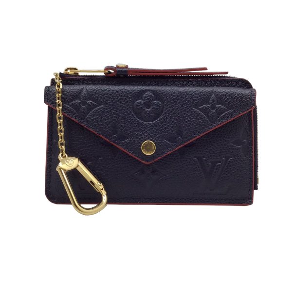 imgrc0089824084 LOUIS VUITTON Porte Carte Verso Case Empreinte Blue Marine Rouge