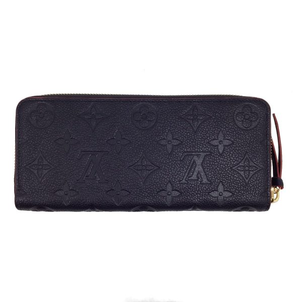 imgrc0089824458 LOUIS VUITTON Portefeuille Clemence Wallet Empreinte Marine Rouge Navy Blue