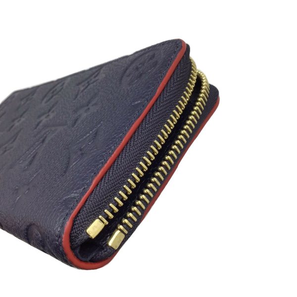 imgrc0089824461 LOUIS VUITTON Portefeuille Clemence Wallet Empreinte Marine Rouge Navy Blue