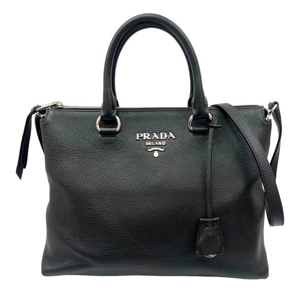 imgrc0089917217 PRADA Tote Bag Leather Black