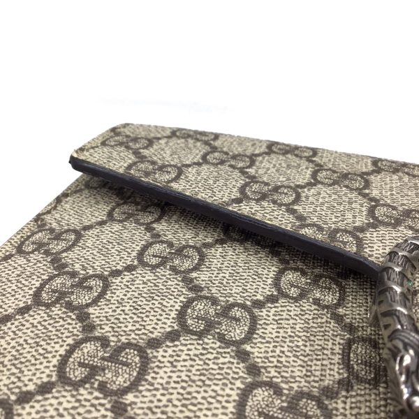 imgrc0089999393 GUCCI Dionysus Chain Wallet GG Supreme Beige