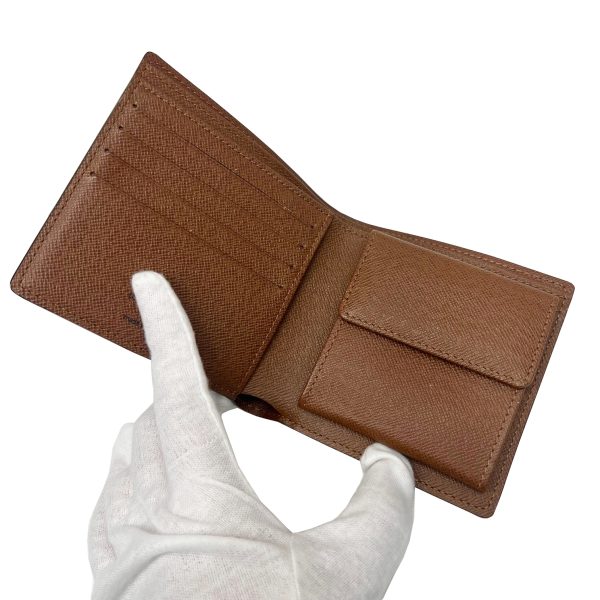 imgrc0090057801 Louis Vuitton Portefeuille Marco Bifold Wallet Canvas Brown