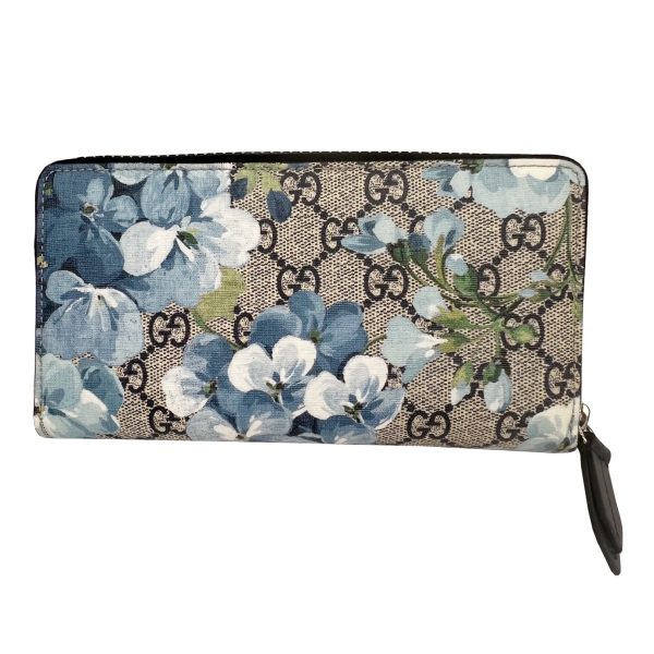 imgrc0090096273 GUCCI GG Blooms Round Zipper Long Wallet Floral