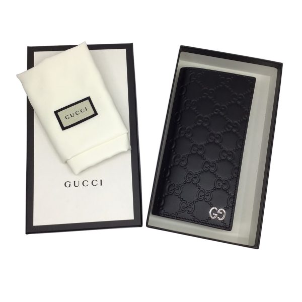 imgrc0090144918 GUCCI Guccisima Bifold Wallet Leather Black