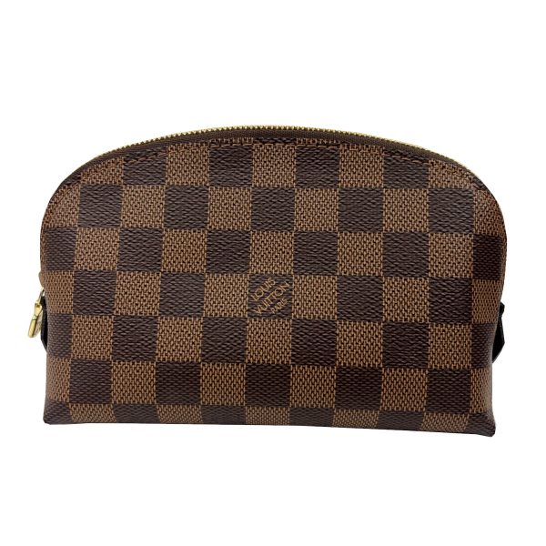 imgrc0090229496 LOUIS VUITTON Pochette Cosmetic PM Damier Ebene Brown