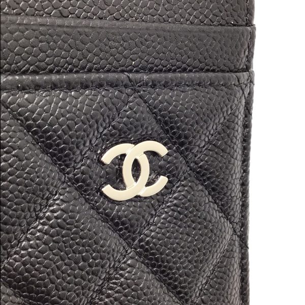 imgrc0090314420 CHANEL Timeless Classic Card Case Caviar Skin Black