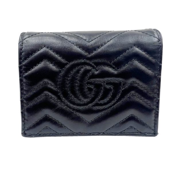 imgrc0090384931 GUCCI GG Marmont Bifold Wallet Leather Black