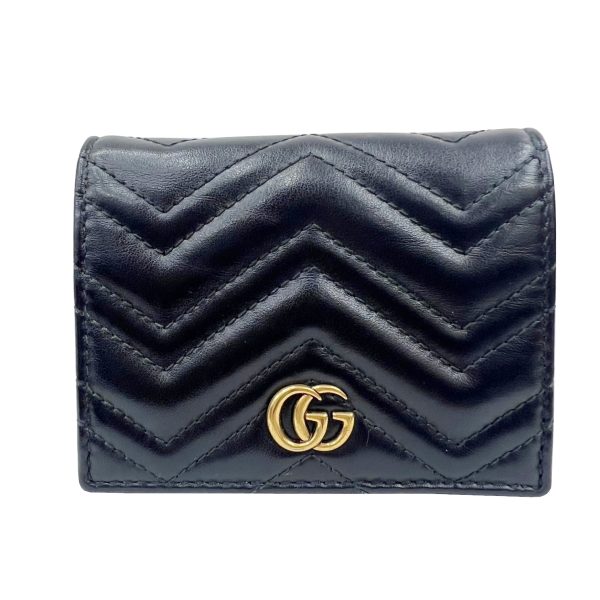 imgrc0090384932 GUCCI GG Marmont Bifold Wallet Leather Black