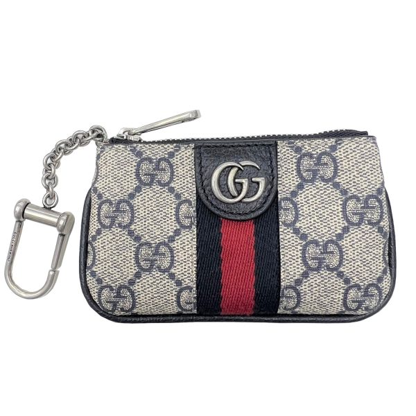 imgrc0090396003 GUCCI Ophidia Coin Case Key Case Sherry Line Navy Beige