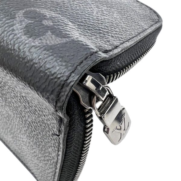 imgrc0090416422 LOUIS VUITTON Zippy Wallet Vertical Monogram Eclipse Gray Black