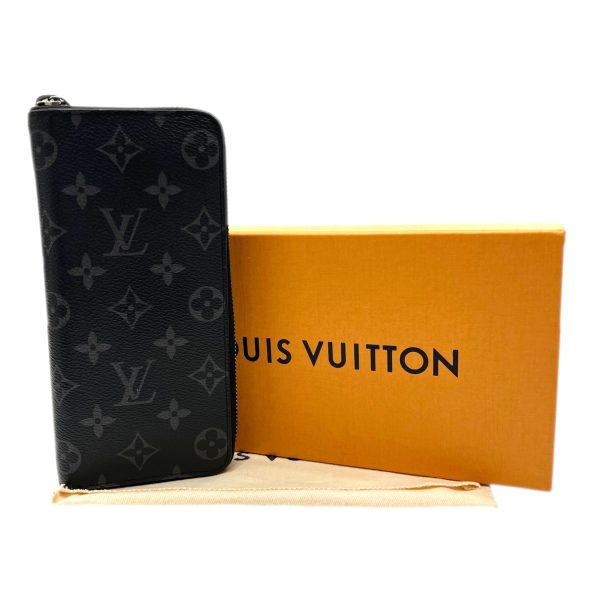 imgrc0090416429 LOUIS VUITTON Zippy Wallet Vertical Monogram Eclipse Gray Black