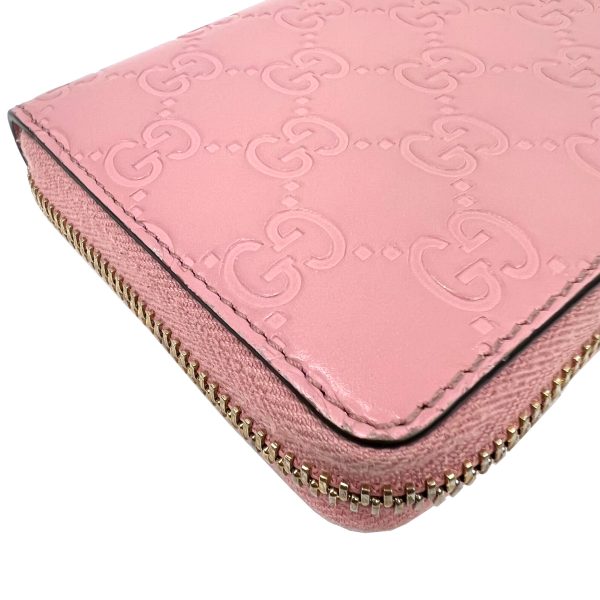 imgrc0090452810 GUCCI Interlocking G Guccisima Round Zipper Long Wallet Leather Pink