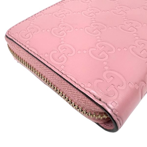 imgrc0090452811 GUCCI Interlocking G Guccisima Round Zipper Long Wallet Leather Pink