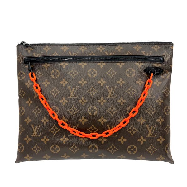 imgrc0090457975 LOUIS VUITTON Pochette A4 Virgil Abloh Solar Ray Brown Orange