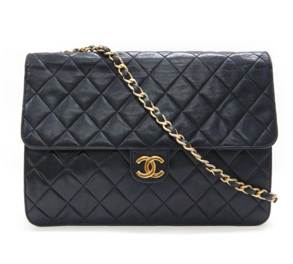 imgrc0090696167 Chanel Matelasse Shoulder Bag Push Lock Black