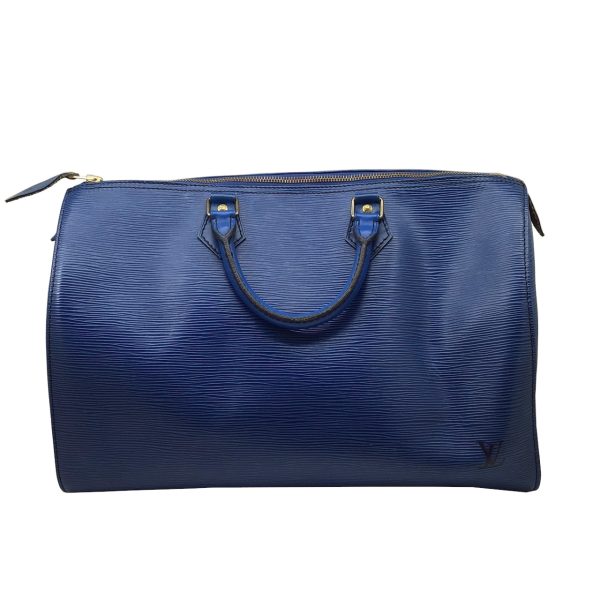 imgrc0090711519 LOUIS VUITTON Speedy 35 Boston Bag Epi Toledo Blue