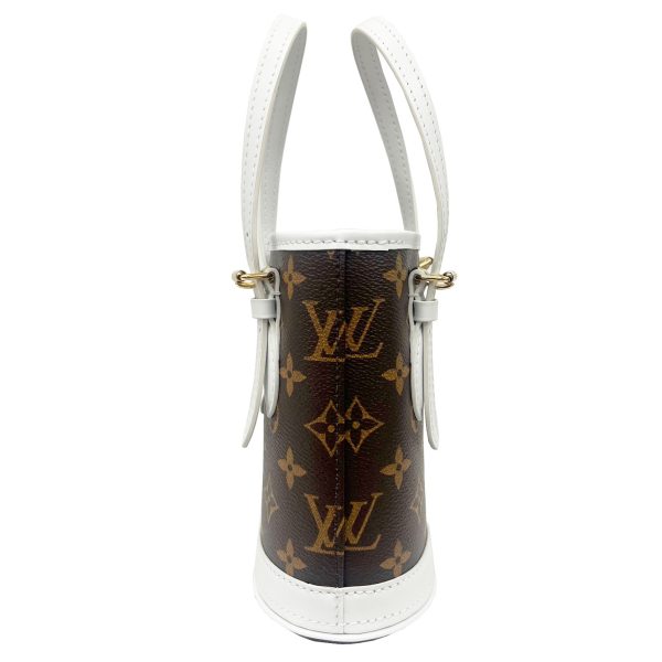 imgrc0090762423 LOUIS VUITTON Nano Bucket Monogram 2WAY Bag White