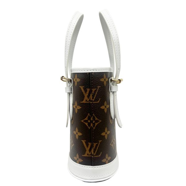 imgrc0090762424 LOUIS VUITTON Nano Bucket Monogram 2WAY Bag White