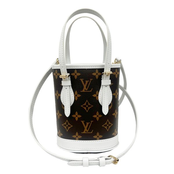 imgrc0090762426 LOUIS VUITTON Nano Bucket Monogram 2WAY Bag White