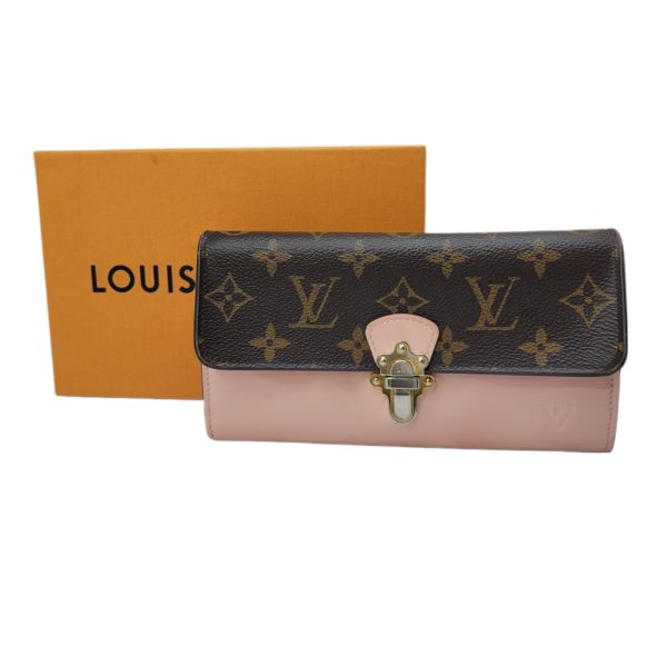 imgrc0090903633 LOUIS VUITTON Portefeuille Cherry Wood Long Wallet Vernis Rose Pink