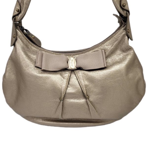 imgrc0091008070 Salvatore Ferragamo One Shoulder Bag Leather Bronze