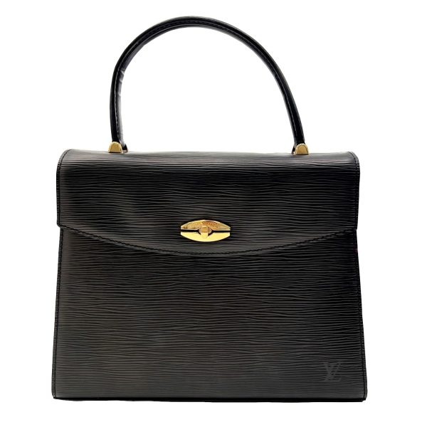 imgrc0091111853 LOUIS VUITTON Malherbe Epi Handbag Black