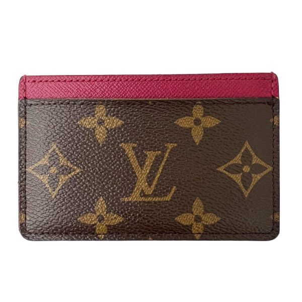 imgrc0091129804 LOUIS VUITTON Porte Carte Sample Monogram Fuchsia