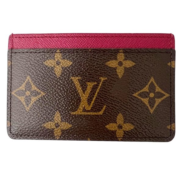 imgrc0091129805 LOUIS VUITTON Porte Carte Sample Monogram Fuchsia