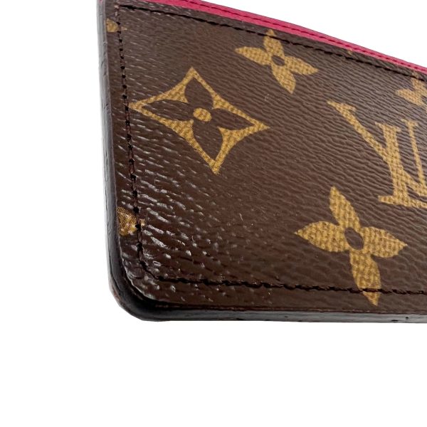 imgrc0091129808 LOUIS VUITTON Porte Carte Sample Monogram Fuchsia