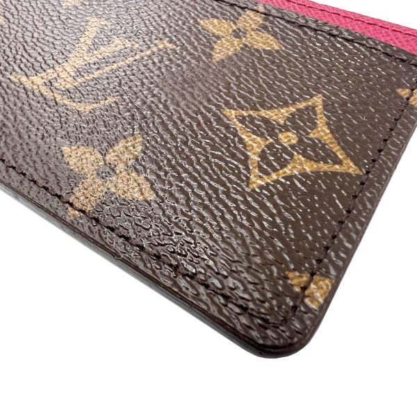 imgrc0091129809 LOUIS VUITTON Porte Carte Sample Monogram Fuchsia