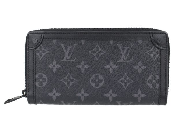 imgrc0091165058 Louis Vuitton Trunk Zippy Wallet Black Gray