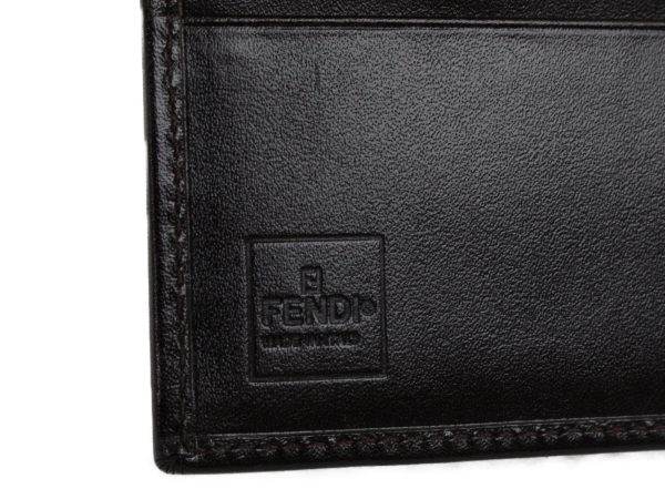 imgrc0091190081 Fendi W Hook Compact Wallet Zucca Pattern Brown