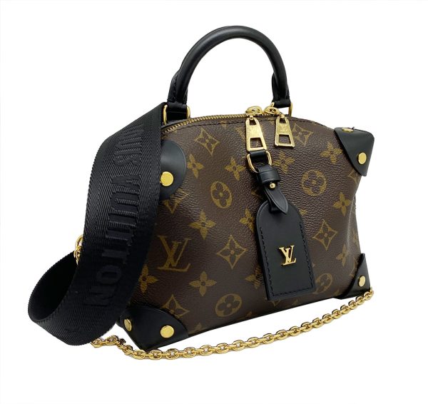 imgrc0091195407 LOUIS VUITTON Petite Malle Souple 2WAY Shoulder Bag Black