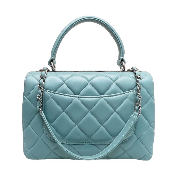 imgrc0091292417 CHANEL Trendy CC Top Handle Flap Bag 2WAY Leather Blue