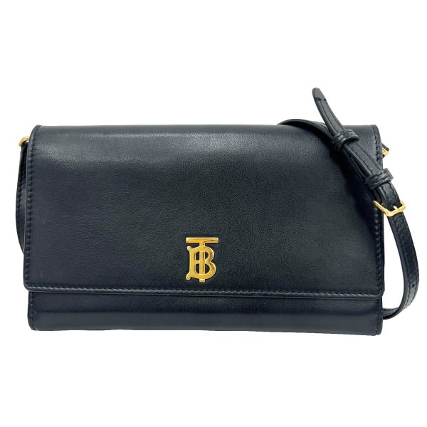 imgrc0091302404 Burberry Shoulder Wallet Leather Black