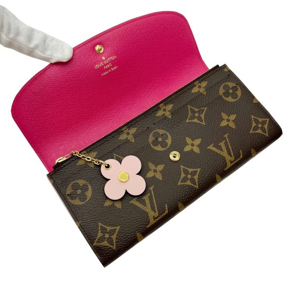 imgrc0091393439 LOUIS VUITTON Portefeuille Emily Flower Bifold Long Wallet Monogram