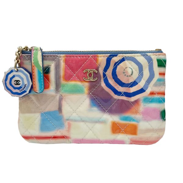 imgrc0091394271 CHANEL Classic Mini Pouch Rainbow Patent Leather