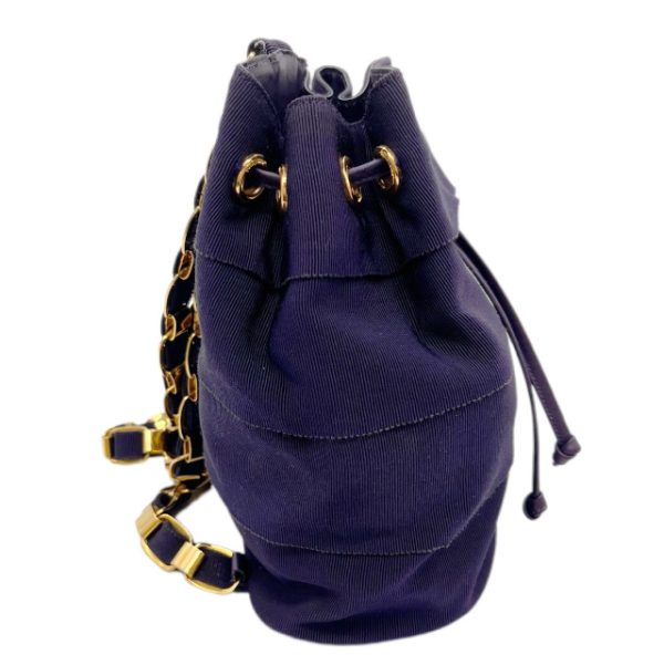 created by Background Eraser Salvatore Ferragamo Vera Chain Backpack Navy