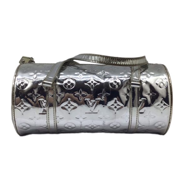 imgrc0091749443 LOUIS VUITTON Papillon Handbag Monogram Miroir Silver