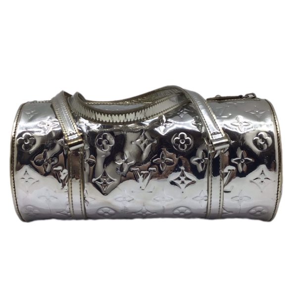 imgrc0091749444 LOUIS VUITTON Papillon Handbag Monogram Miroir Silver