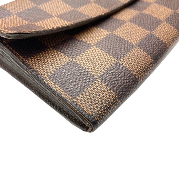 imgrc0091750671 Louis Vuitton Portefeuille Sara Long Wallet Damier Canvas Brown