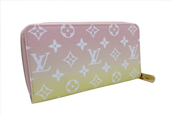 imgrc0091751388 LOUIS VUITTON Zippy Wallet Visor Pool Pink Yellow