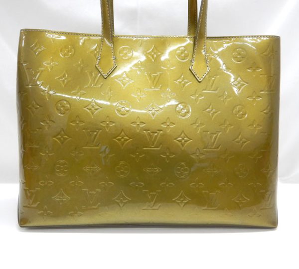 imgrc0091802113 Louis Vuitton Vernis Wilshire MM Tote Bag Leather Green