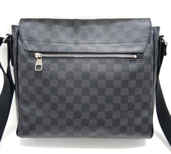 imgrc0091829363 Louis Vuitton Damier Graphite Distrix MM Shoulder Bag Canvas Gray