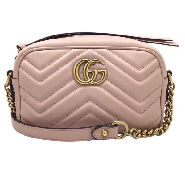 imgrc0091840032 GUCCI GG Marmont Shoulder Bag Leather Pink