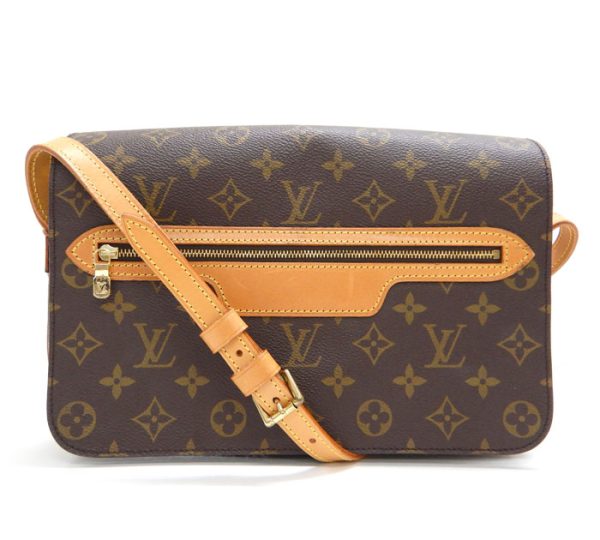 imgrc0091854877 Louis Vuitton Monogram Saint Germain 28 Shoulder Bag Canvas Brown