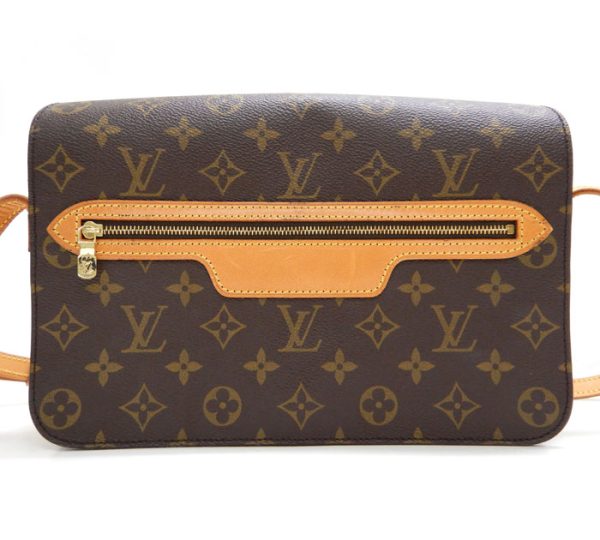 imgrc0091854879 Louis Vuitton Monogram Saint Germain 28 Shoulder Bag Canvas Brown